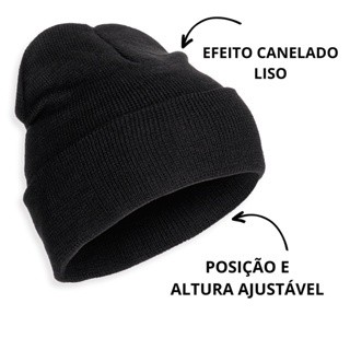 Touca de Lã Forrada Masculino Adulto Toca Gorro Toucas Frio Inverno