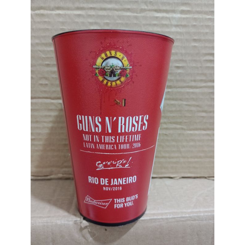 COPO OFICIAL BUDWEISER/ TURNÊ GUNS'N ROSES/ RIO DE JANEIRO 2016 (OFICIAL/NOVO)