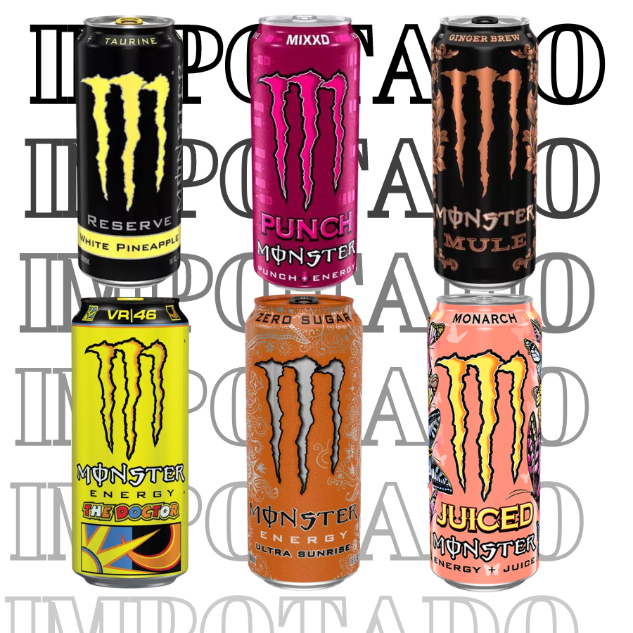 Latas de Energéticos Monster Energy Drink Importados