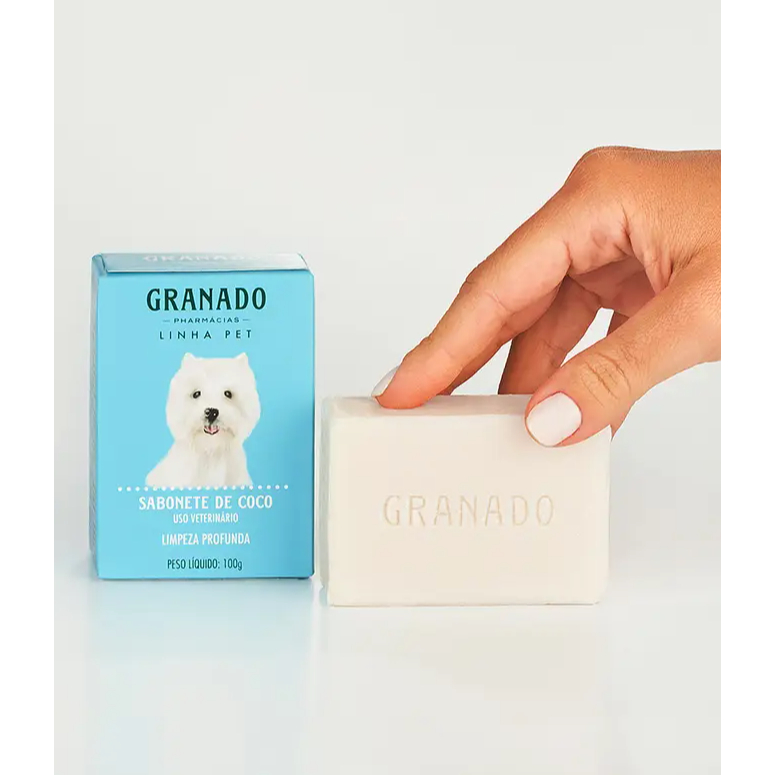 Kit Sabonete Barra Pet Granado Coco 100g