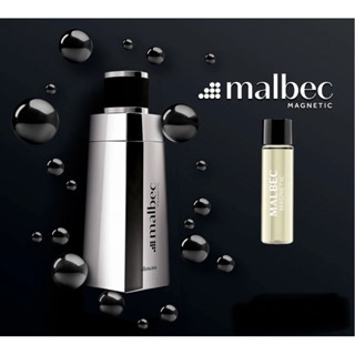 kit 3 unidades Malbec Magnetic Desodorante Colônia 4ml - o Boticário
