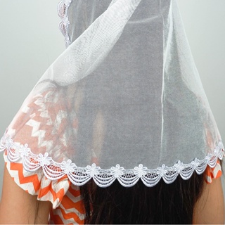 Véu Ccb Adulto Renda Guipir Floral Congregação Cristã no Brasil (Larissa) em Oferta na Shopee