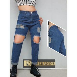 CALÇA JEANS FEMININA MOM CINTURA ALTA ESTILOSA BOYFRIEND