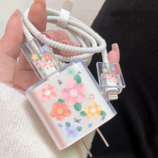 Capa Protetora De Carregador Para Iphone fonte 18W/20/30W Kit com enrola Cabo e Organizador Fio De Enrolamento super proteção