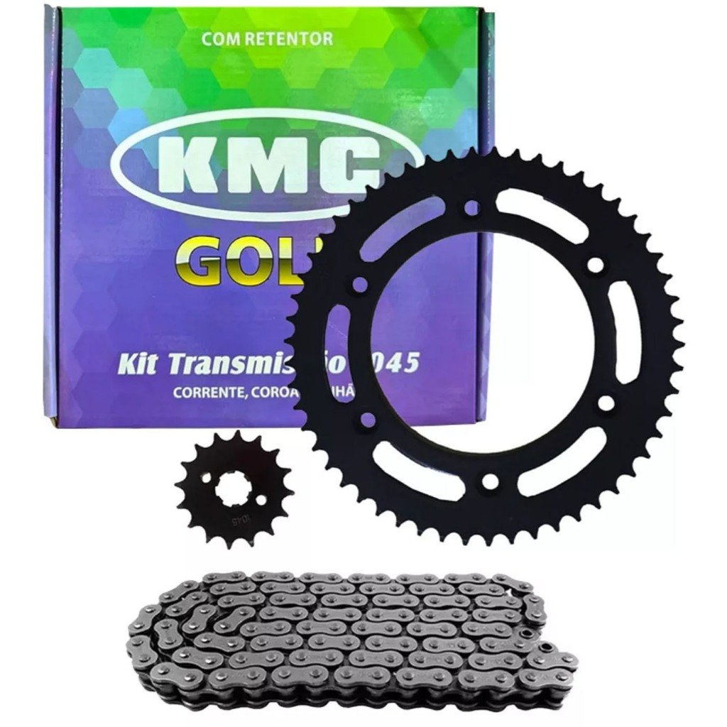 Kit Relação Yes 125 Intruder 125 Katana 125 Aço 1045 Sem Retentor Kmc