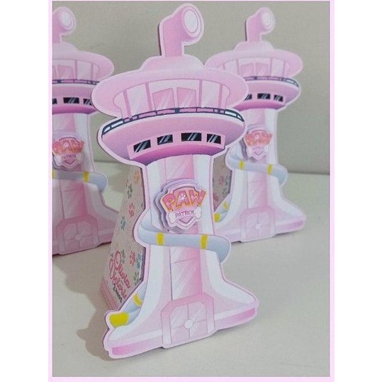 Caixas Lembrancinhas Personalizadas Tema Patrulha Canina - Festa PAtrulha Canina -  Decoração patrulha canina menina