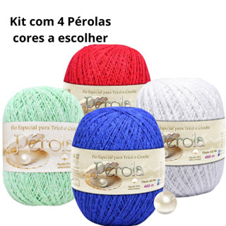Kit com 4 Unidades Linha Perola 460m/ 2 fios