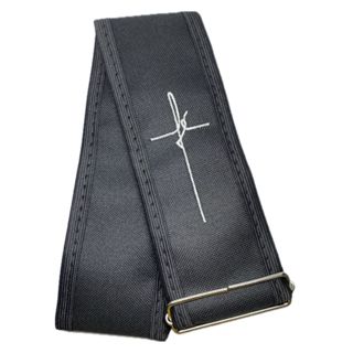 Correia Alça Preta Fé Acolchoada para Violão/Baixo/Guitarra com Ajuste de Tamanho