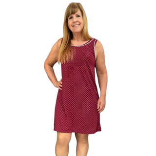 Camisola Vestido Feminino Idosa Pijama Malha Senhora Regata Verão Cirurgia em Oferta na Shopee