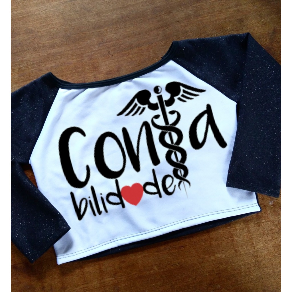 Cropped de Contabilidade com Logo - Moletom Feminino