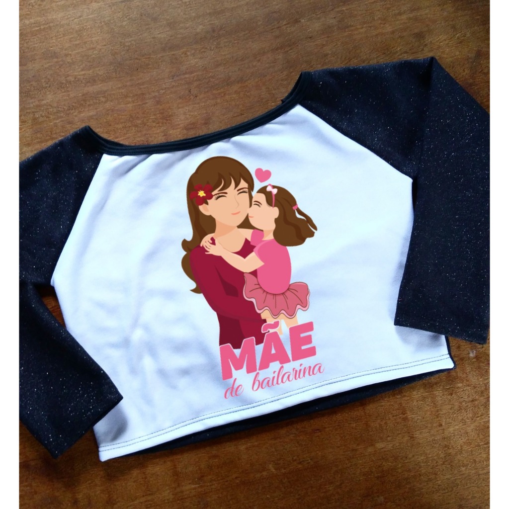 Cropped Mãe de Bailarina - Moletom Feminino