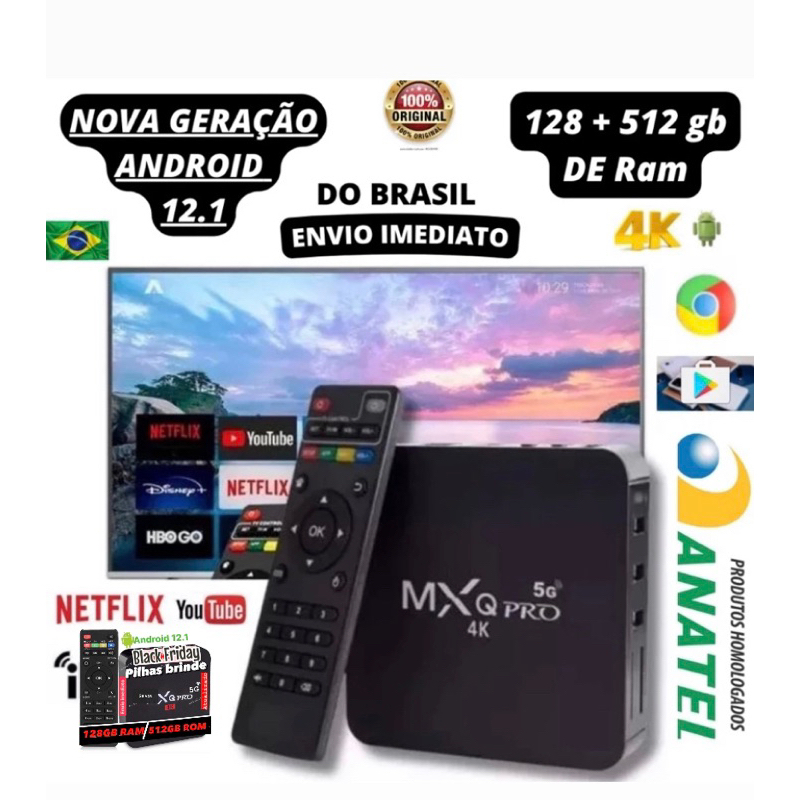 | Modelo 2024 | Aparelho Conversor Smart Tv 4k Última Geração - Envio Imediato - Entrega Rápida