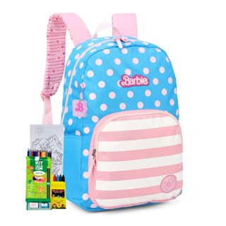 Mochila Reforcada Costas Barbie O filme Oficial Lancamento Meninas Adolescente Universitaria Escolar