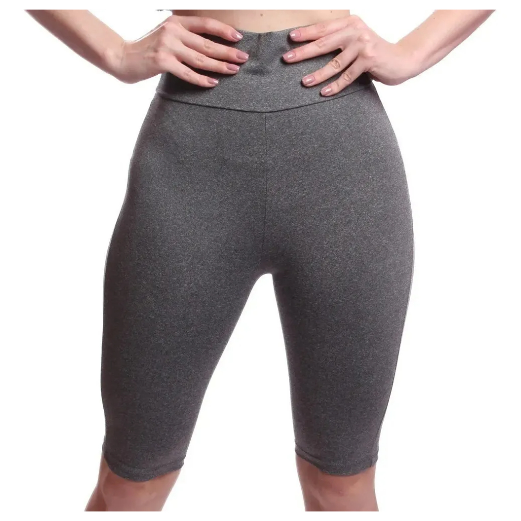 Short Bermuda Legging Feminina Cintura Alta Suplex Academia Fitness Exercício Verão Ginástica Pilates