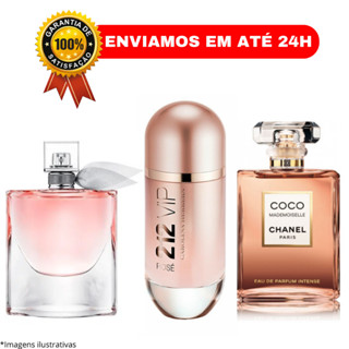 Kit com 3 Perfumes Feminino 50 ml Importados Envio Rápido Barato
