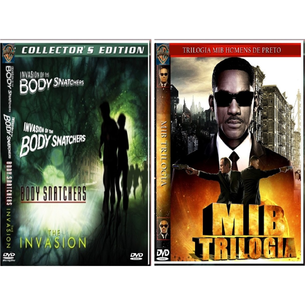 Dvd Box Coleção Invasores de Corpos - MIB Homens de Preto - raridade - (7 dvds)