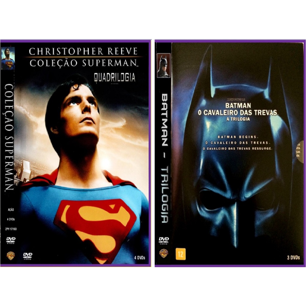 Dvd Box Coleção superman - Batman - raridade - (8 dvds)