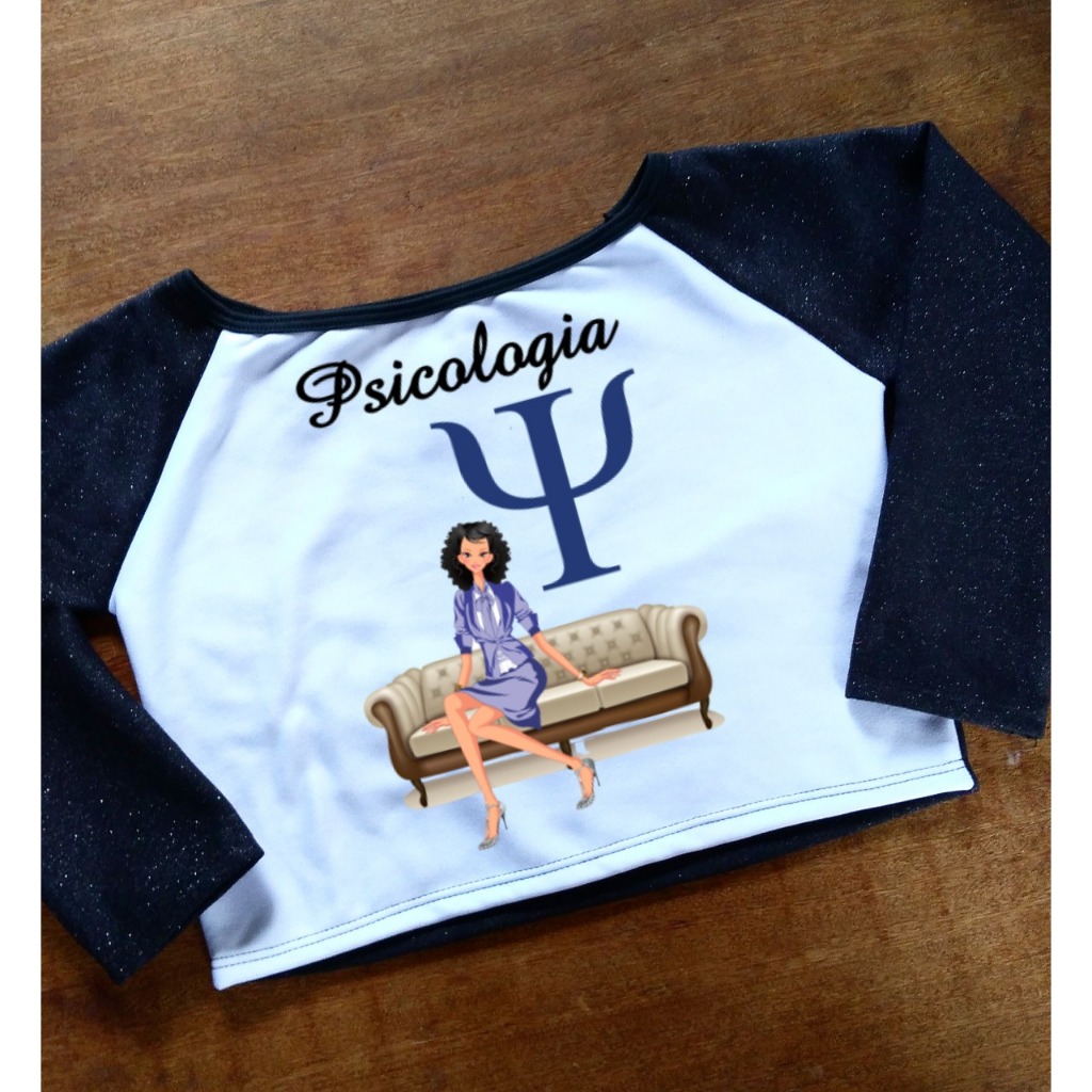 Cropped de Psicologia com Psicóloga - Moletom Feminino