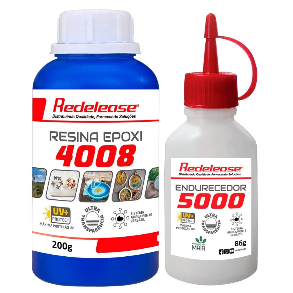Resina Epoxi 4008 Baixa Viscosidade ULTRA TRANSPARENTE e Proteção UV Com Endurecedor (286 g) em Oferta na Shopee