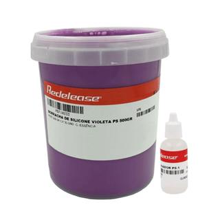 Borracha de Silicone Violeta com Essência de Tutti-frutti Com Catalisador (515 g)