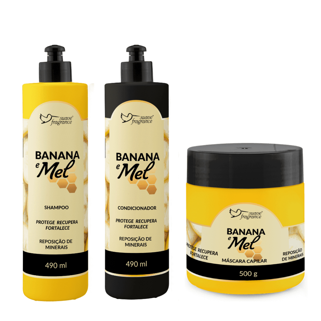 Kit  Banana e Mel Suave Fragrance - Hidronutrição potente para seus cabelos