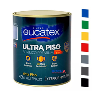 Tinta Acrílica Piso Premium 900ML TODAS AS CORES -EUCATEX em Oferta na Shopee