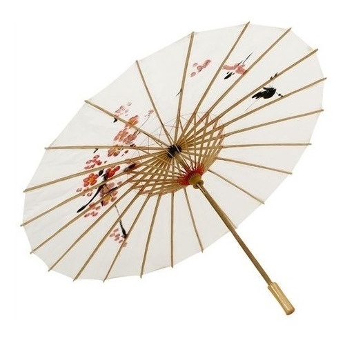 Sombrinha Japonesa Chinesa Casamento Evento Bambu Dança8 em Oferta na Shopee