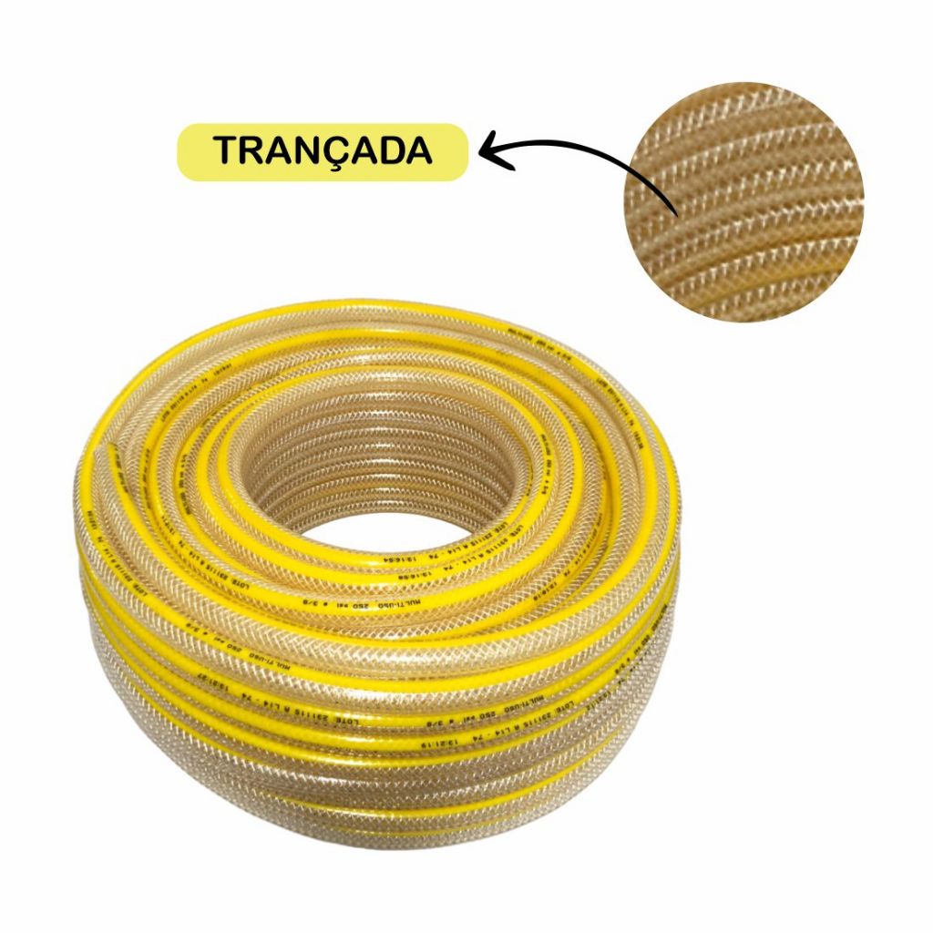 Detalhes do 10 Metros Mangueira Multiuso Gás 3/8 X 3,0 Trançada Cozinha