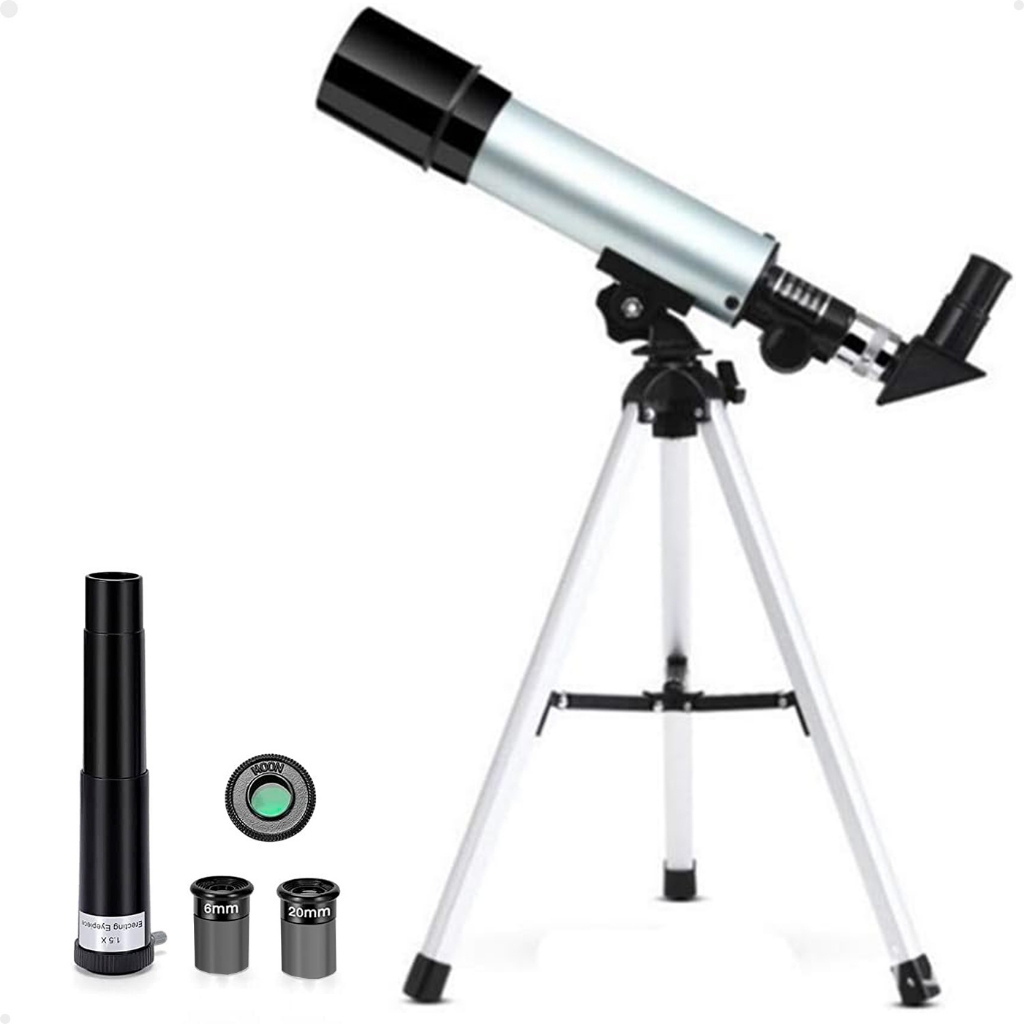 Imagem Luneta Lunar 360x50 Telescópio Astronômico Lorben Refrator Terrestre F36050