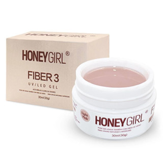 Gel Honey Girl Fiber 3 T3 Para Construção De Unha Em Gel 30gr