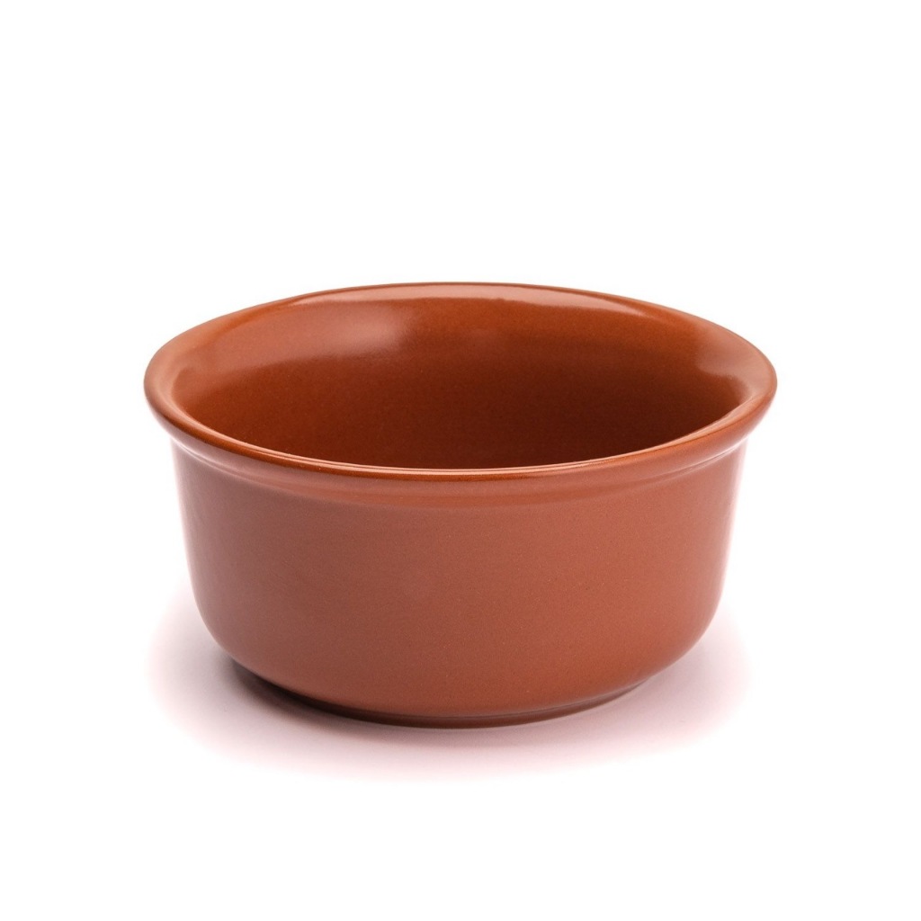 1 Cumbuca Refrataria Marrom 500ml Restaurante Feijoada Caldos