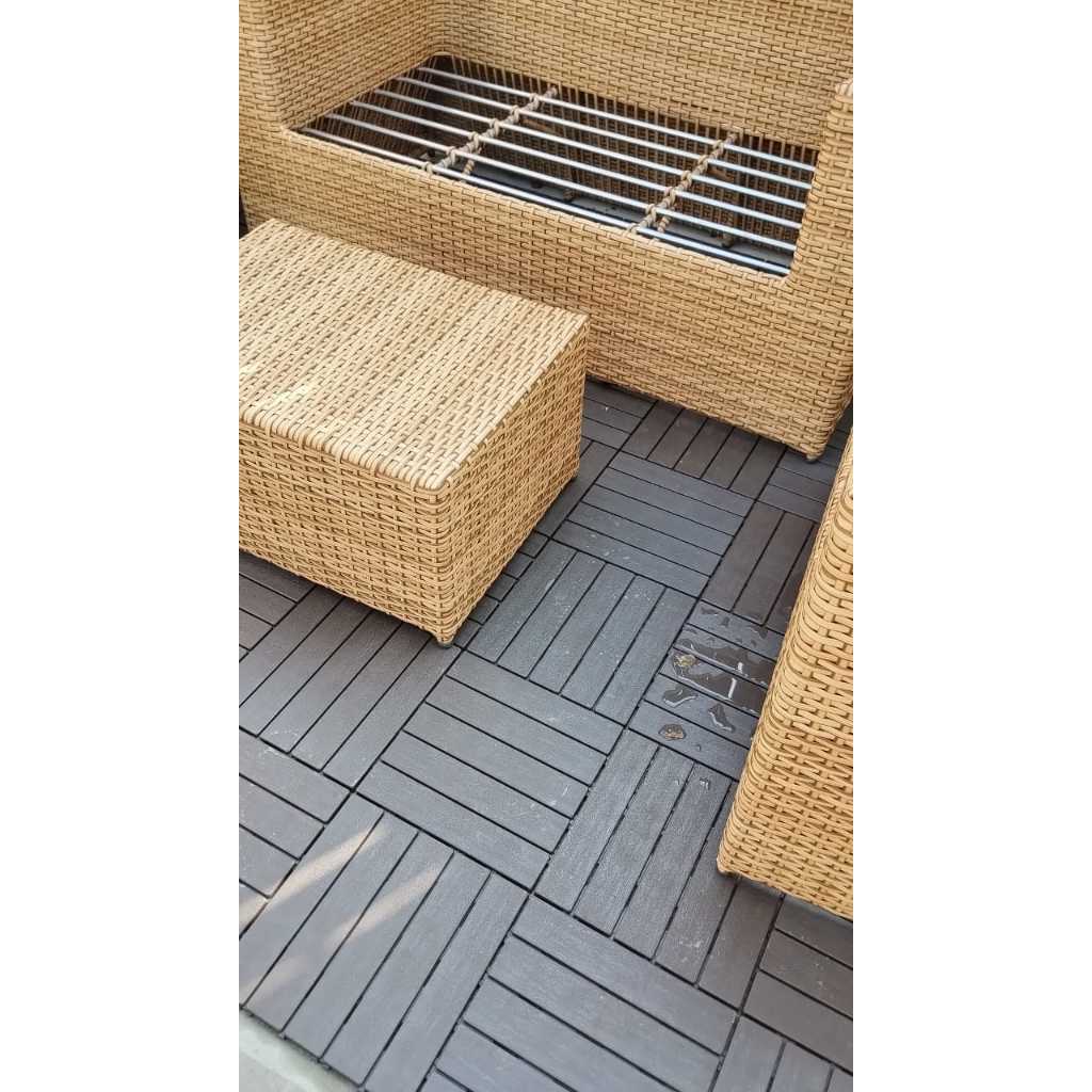 kit 10 Unidades Deck Modular 30 x 30 para piscinas, Sacadas e Varandas