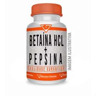 Betaína Hcl 100mg + Pepsina 40mg 90 cápsulas