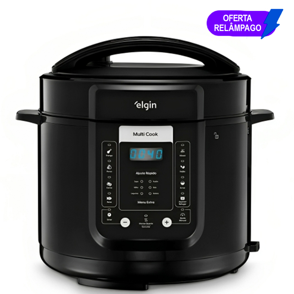 Panela de Pressão Digital 5 Litros Elétrica Elgin Multi Cook Elgin 110v/127v