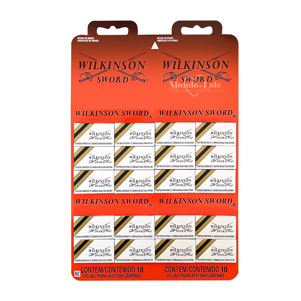 Lâmina Aço Wilkinson Barbear 1 Cartela inteira  Com 60 Unidades em Oferta na Shopee