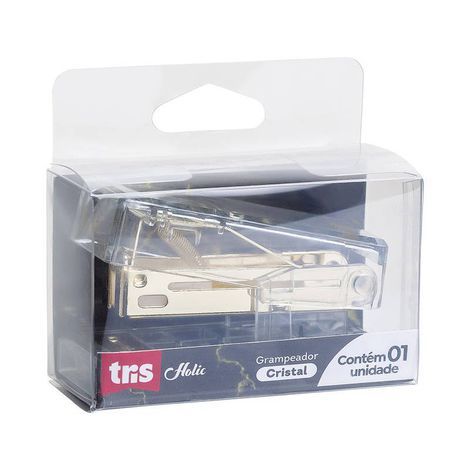 Kit papelaria grampeador mini com 1000 grampos kit papelaria