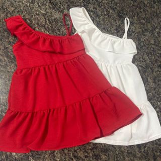 Vestido Infantil Manga Com Babado E Alcinha Tecido Duna Forrado Tendência Verão