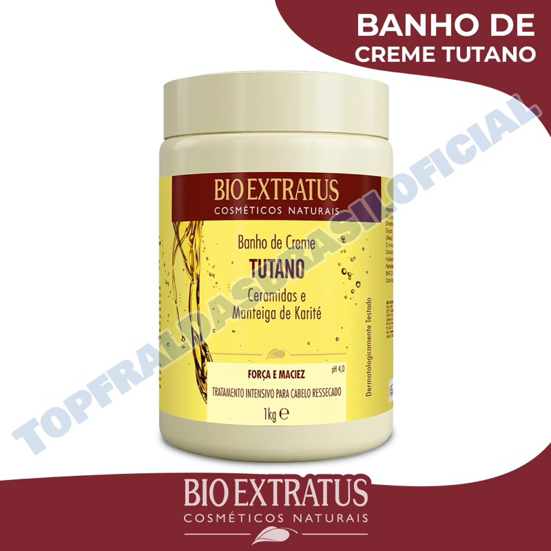 Banho de Creme Tutano Bio Extratus 1kg Tratamento Cabelo Ressecado