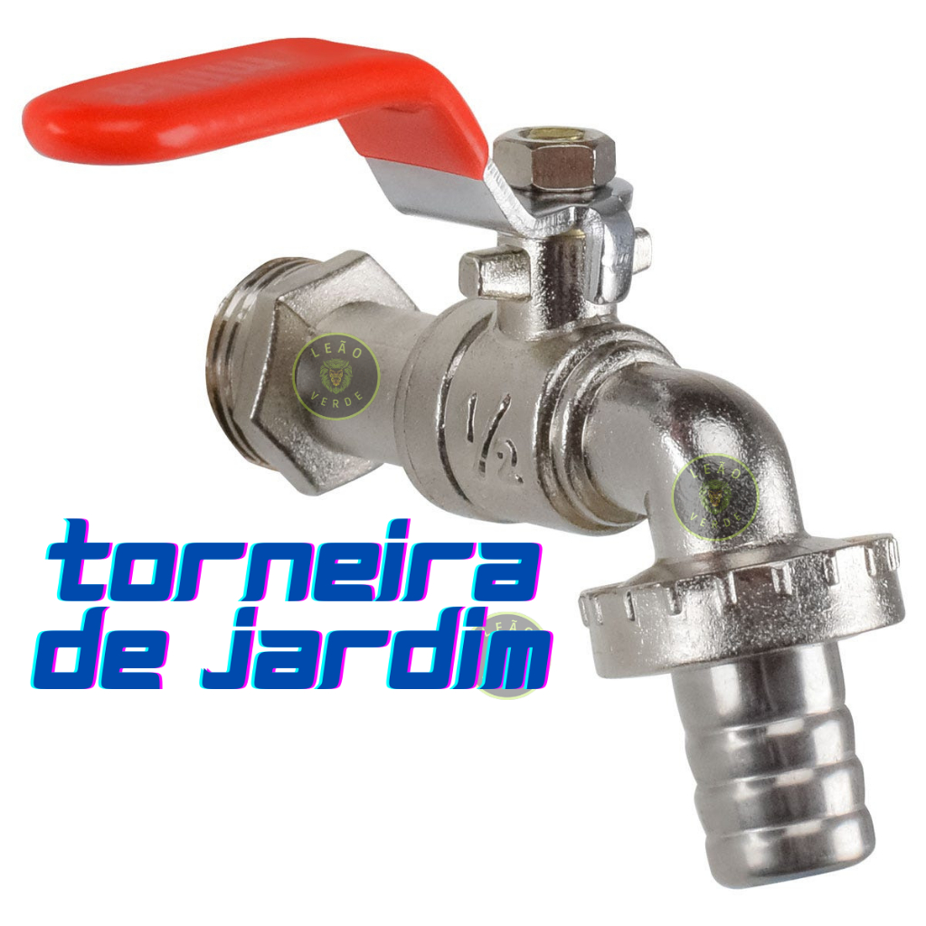Torneira de Jardim Esfera 1/2 Metal Torneira Esfera Valvula Jardim Quintal Tanque Metalica Jardim Tanque