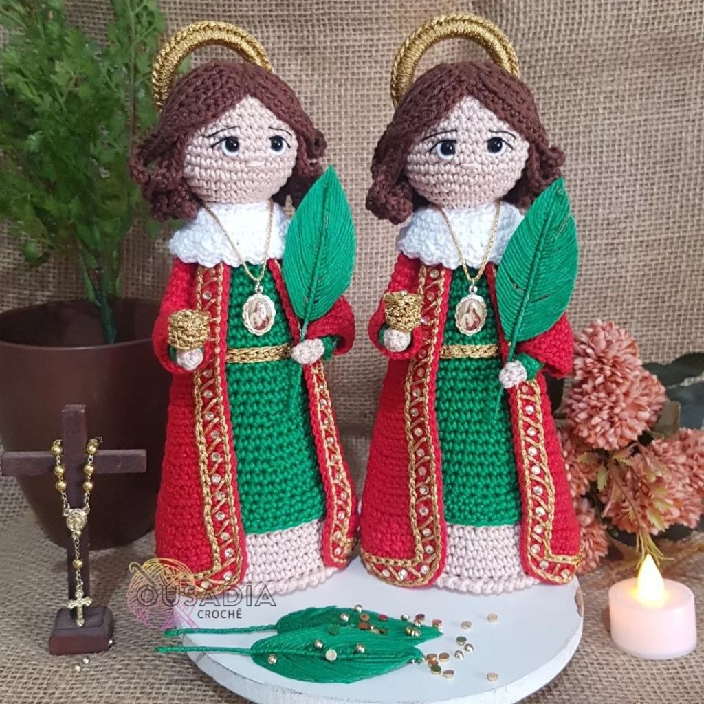 São Cosme e São Damião Crochê Amigurumi