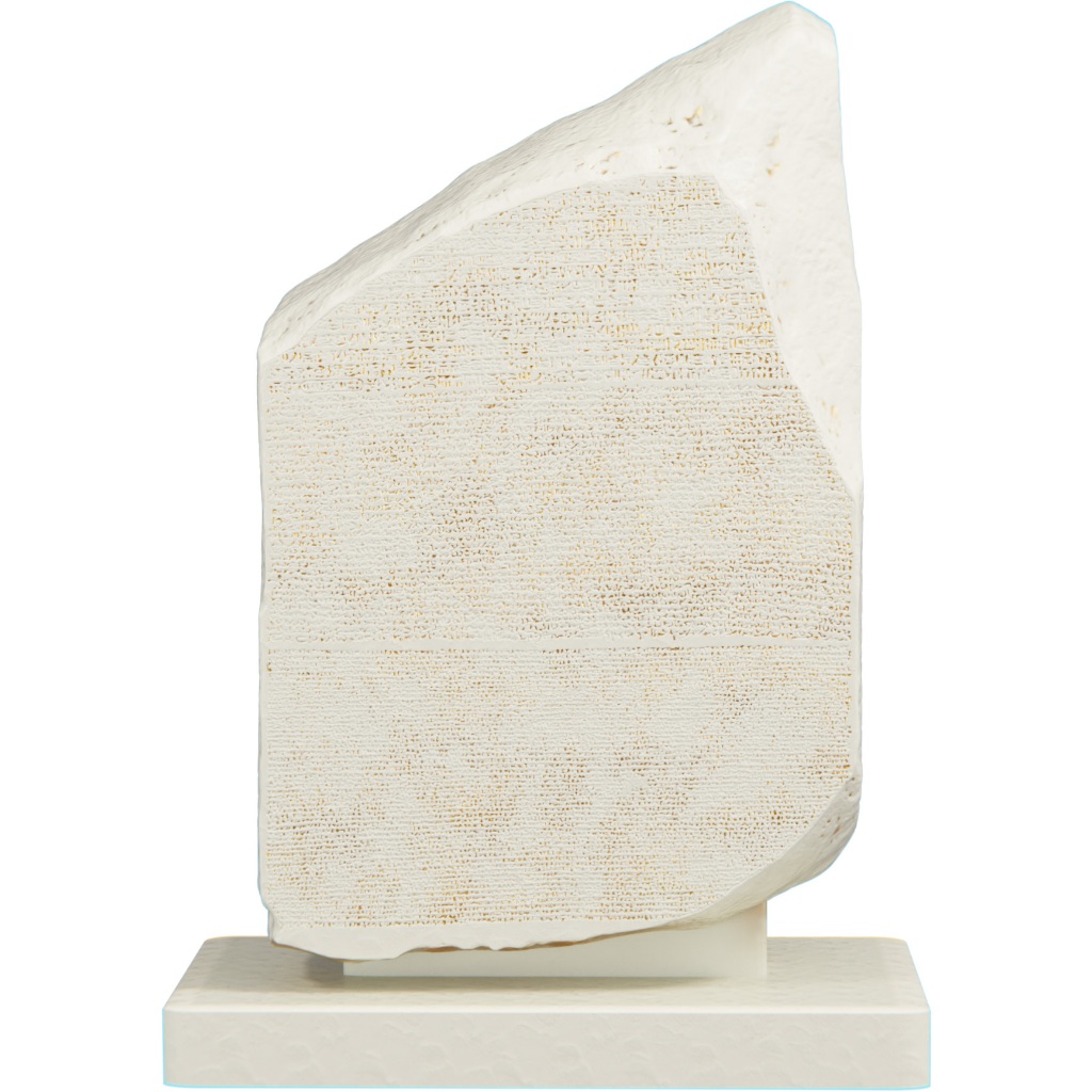 Estátua Escultura Pedra de Roseta - Rosetta Stone