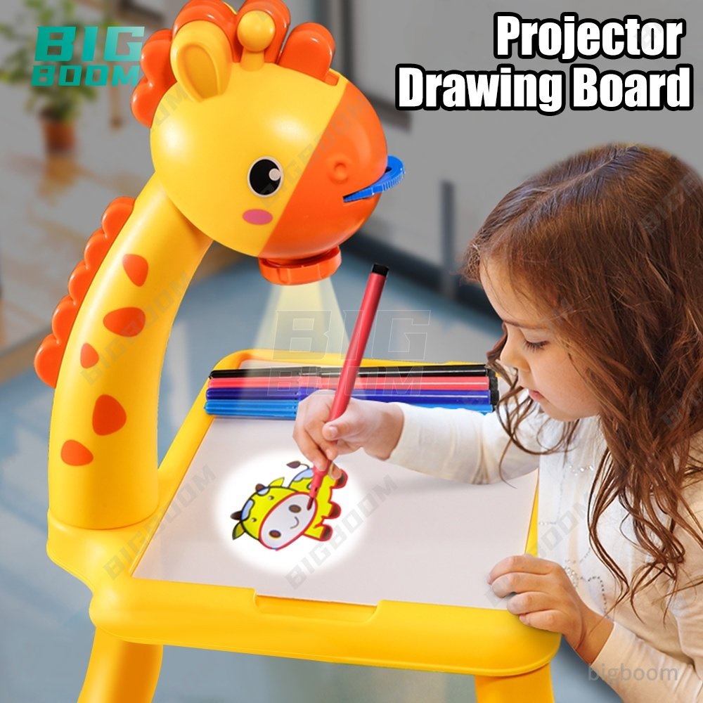 Mesa Girafinha Projetor - Infantil  24 Desenhos para Aprendizagem Educacional -Mesa Grande em Oferta na Shopee