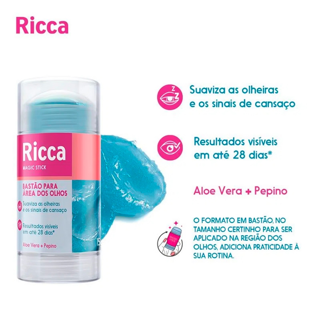 Bastao Area Dos Olhos Ricca Anti Olheiras Efeito Geladinho Para Olheiras