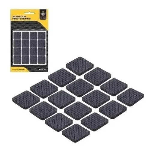 Kit c/32 Protetor Pé Cadeira Cama Borracha Adesivo Anti Deslizante Quadrado em Oferta na Shopee
