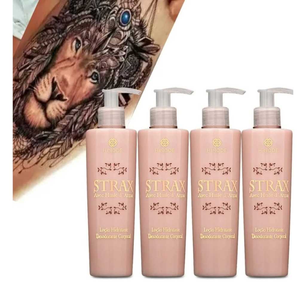 Loção Hidratante Desodorante Corporal Strax 240ml 4 Unidades