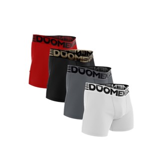 Kit 10 Cuecas Boxer Tamanho Adulto Tecido Microfibra Com Forro 100% Algodão Várias Cores