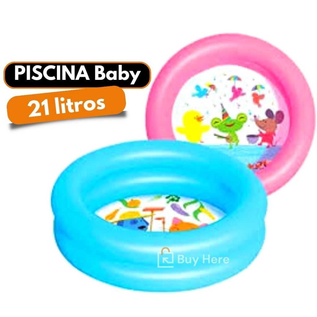 Piscina Infantil 21 Litros Inflável Vinil Criança Praia em Oferta na Shopee