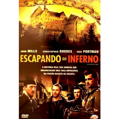 DVD de autoração própria Filme Escapando do inferno (The Colditz Story) (1955) Remasterizado LEGENDADO