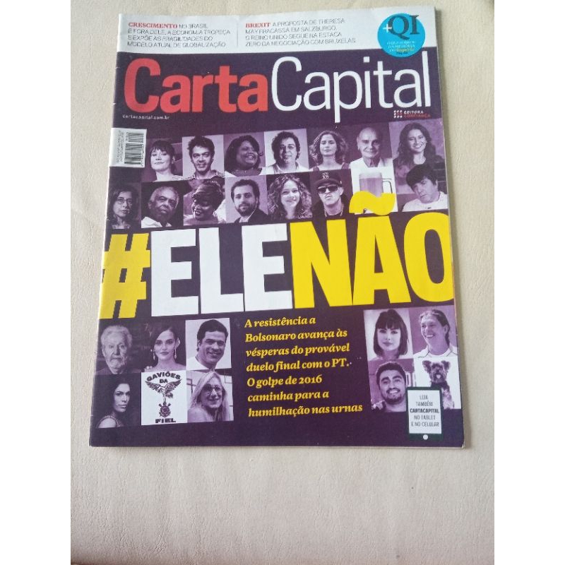 revista carta capital Bolsonaro bolsonarismo economia Brasil Palestina fascismo golpe PT Dilma brexit