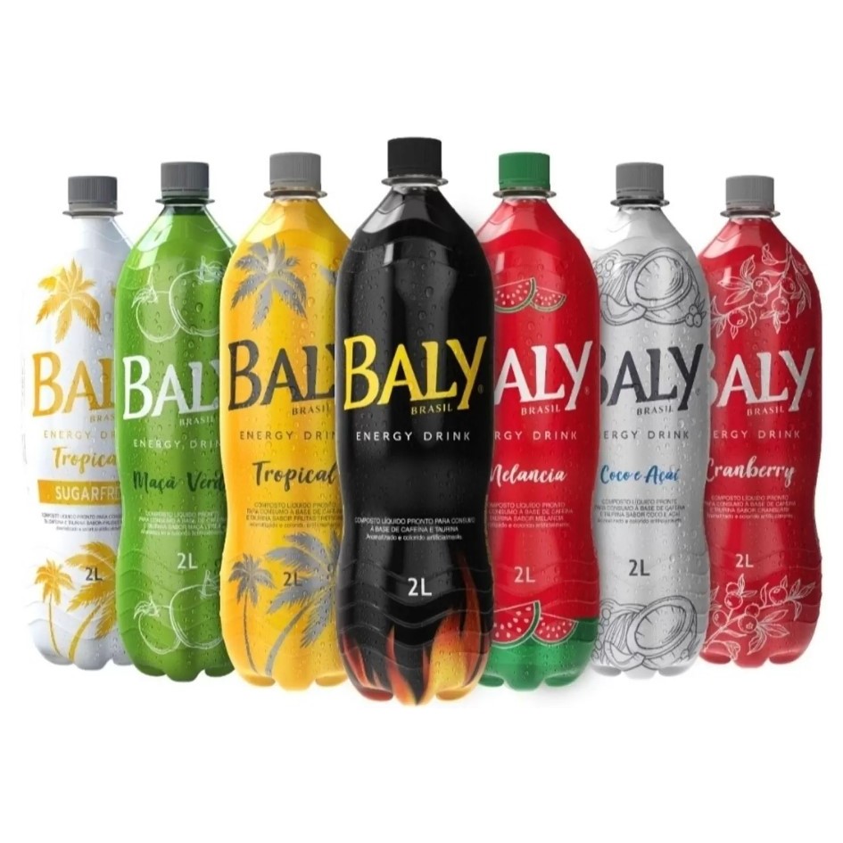 Energético Baly Energy Drink 2 Litros - Diversos Sabores